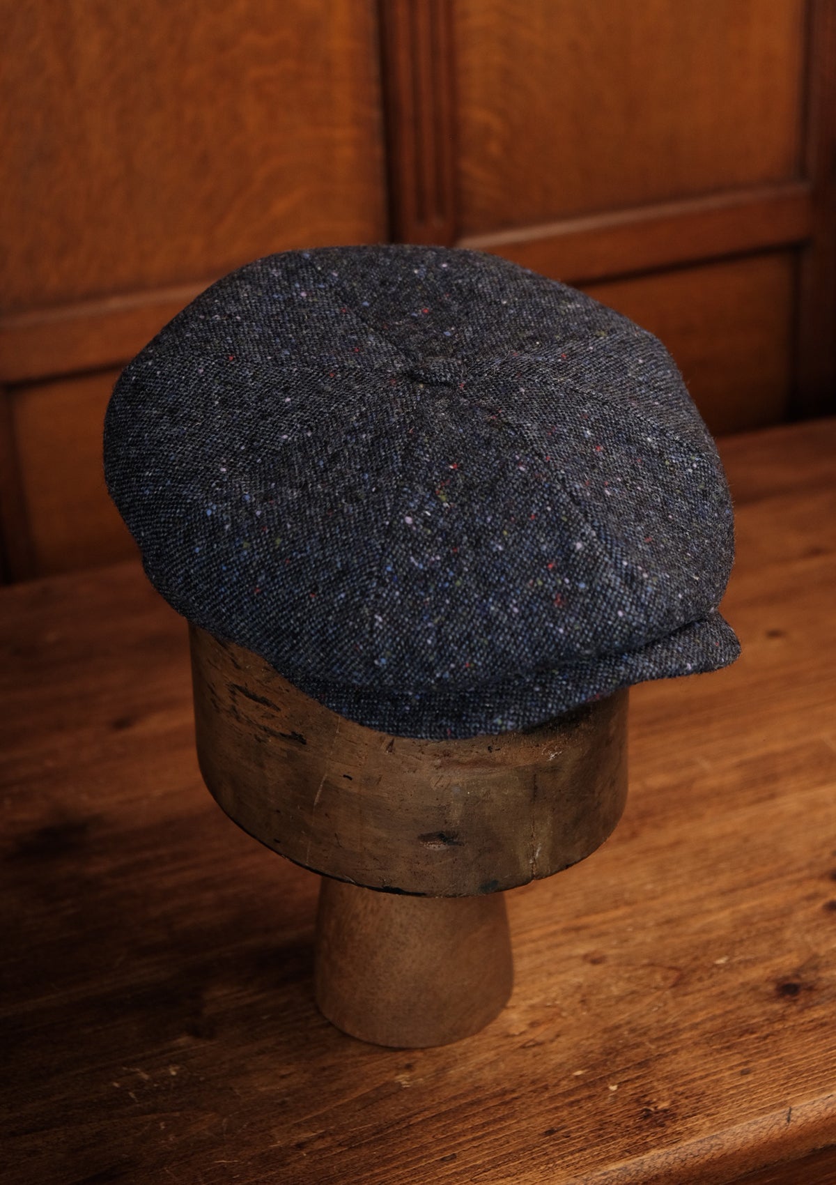Ridgmount Baker Boy - (Narrow-Width) Navy Donegal Tweed