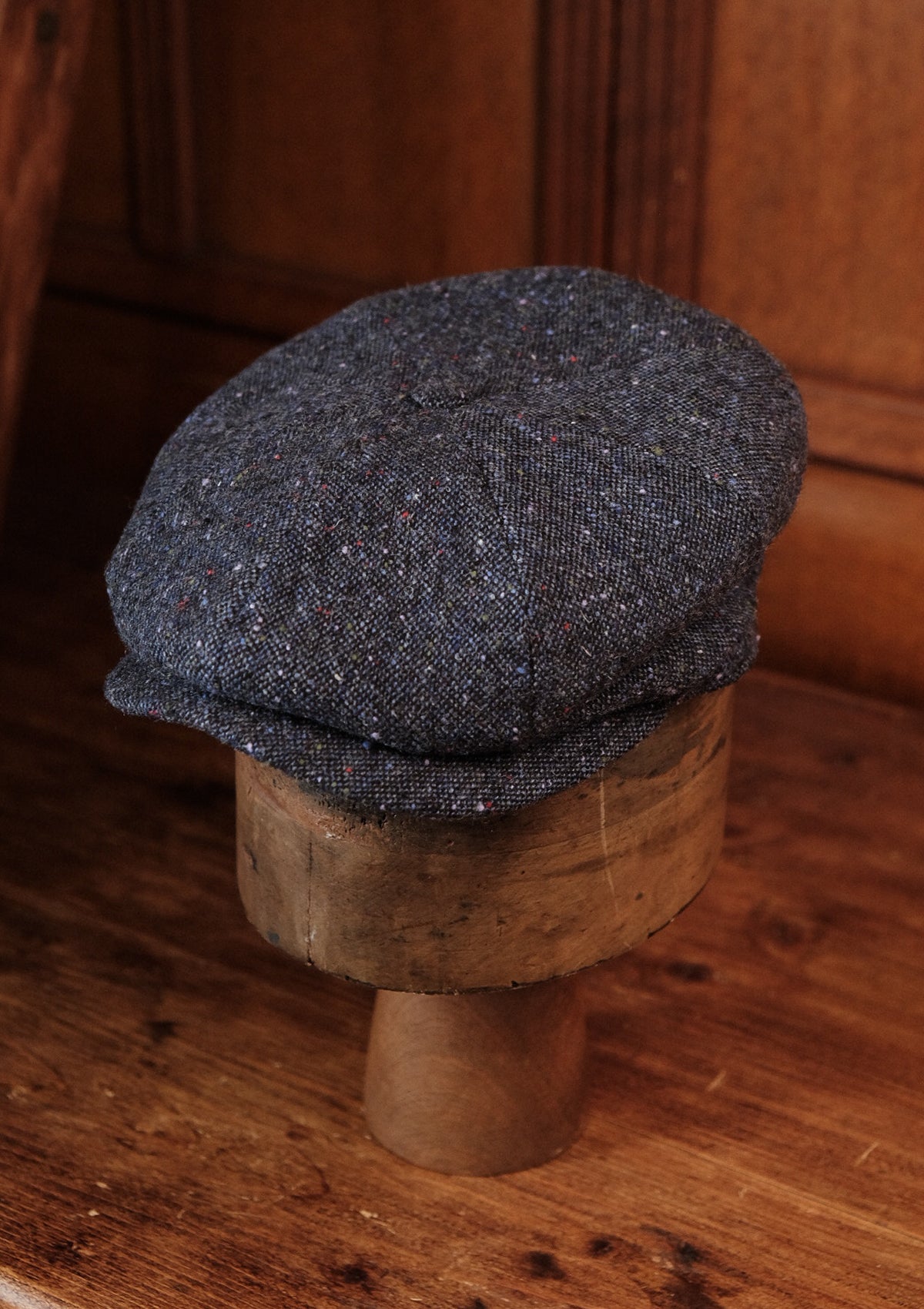 Ridgmount Baker Boy - (Narrow-Width) Navy Donegal Tweed