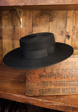 Sevillian Wide Brim Riding Hat - Black