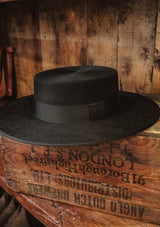 Sevillian Wide Brim Riding Hat - Black