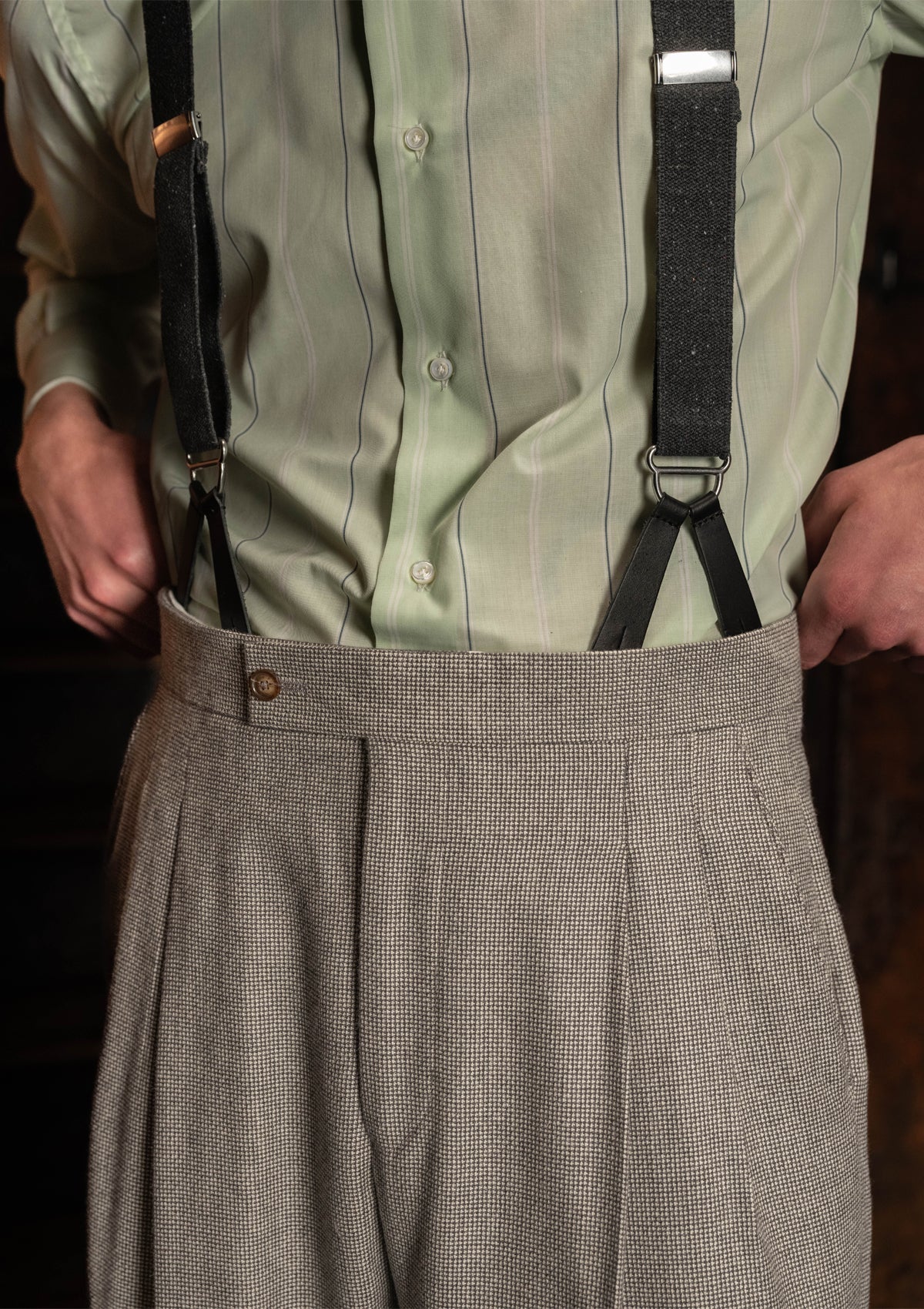 Rivera Clark Trouser (Without Belt Loops) - Dove Stone Grey