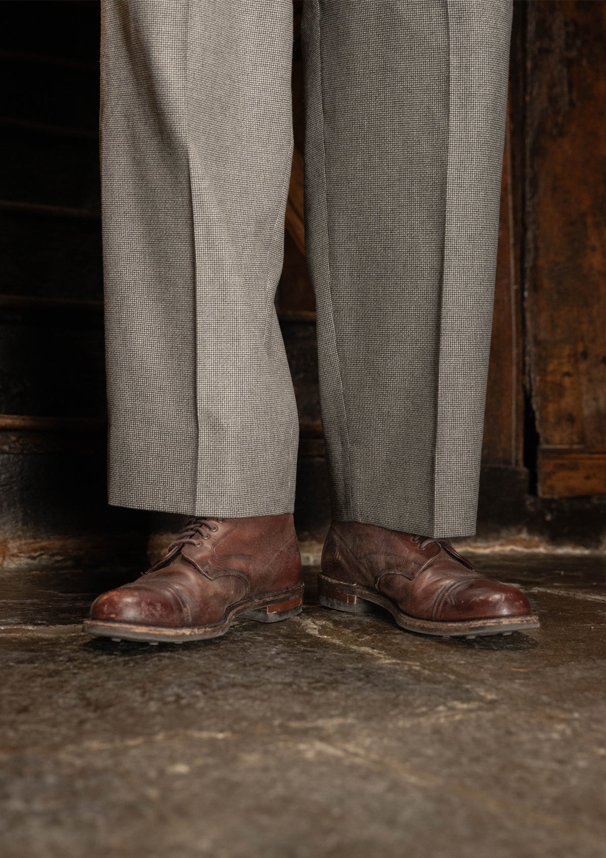 Rivera Clark Trouser (Without Belt Loops) - Dove Stone Grey