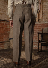 Rivera Clark Trouser - Oatstone Herringbone