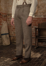 Rivera Classic Trouser - Oatstone Herringbone