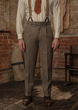 Rivera Classic Trouser - Oatstone Herringbone