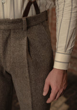 Rivera Classic Trouser - Oatstone Herringbone