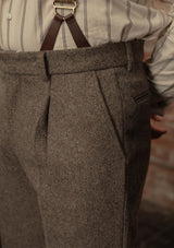 Rivera Classic Trouser - Oatstone Herringbone