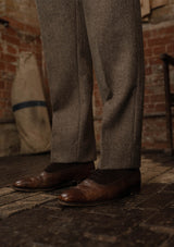 Rivera Classic Trouser - Oatstone Herringbone