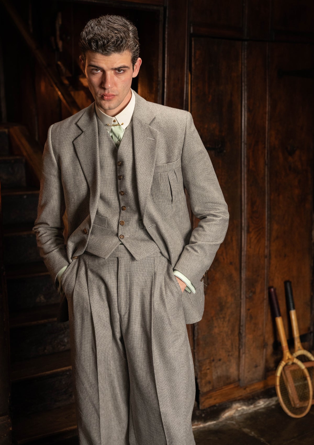 Rivera Pleated Pocket Jacket - Dove Stone Grey