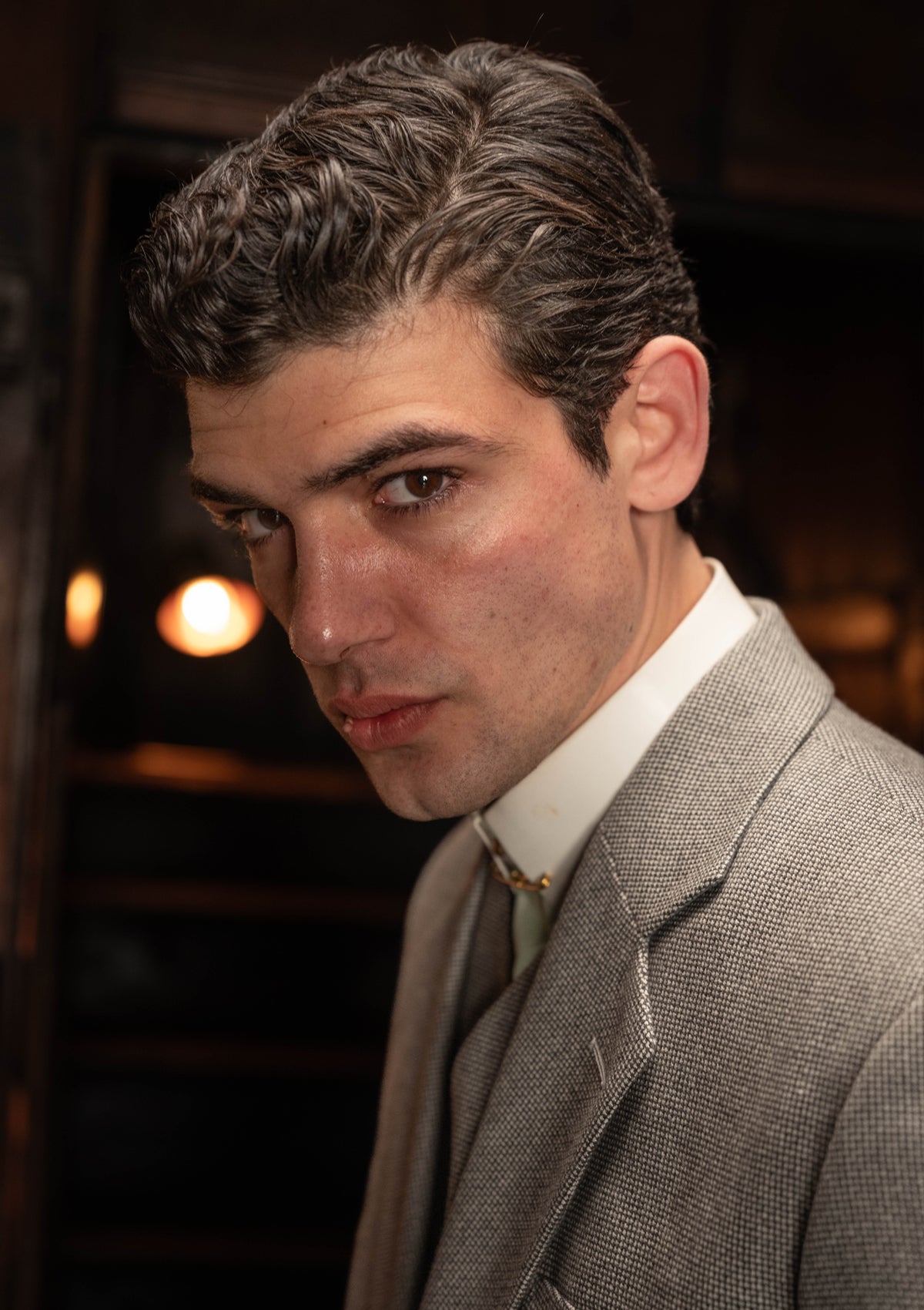 Rivera Pleated Pocket Jacket - Dove Stone Grey