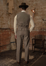 Rivera Waistcoat - Oatstone Herringbone
