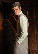 Rivera Cropped Waistcoat - Dove Stone Grey