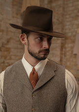 Rivera Waistcoat - Oatstone Herringbone