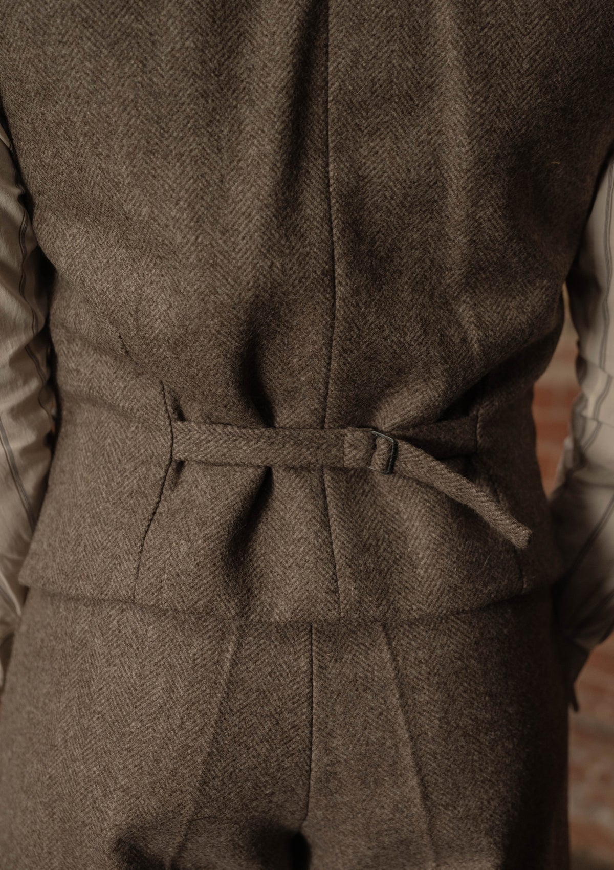 Rivera Waistcoat - Oatstone Herringbone