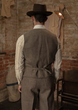 Rivera Waistcoat - Oatstone Herringbone