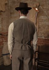 Rivera Waistcoat - Oatstone Herringbone