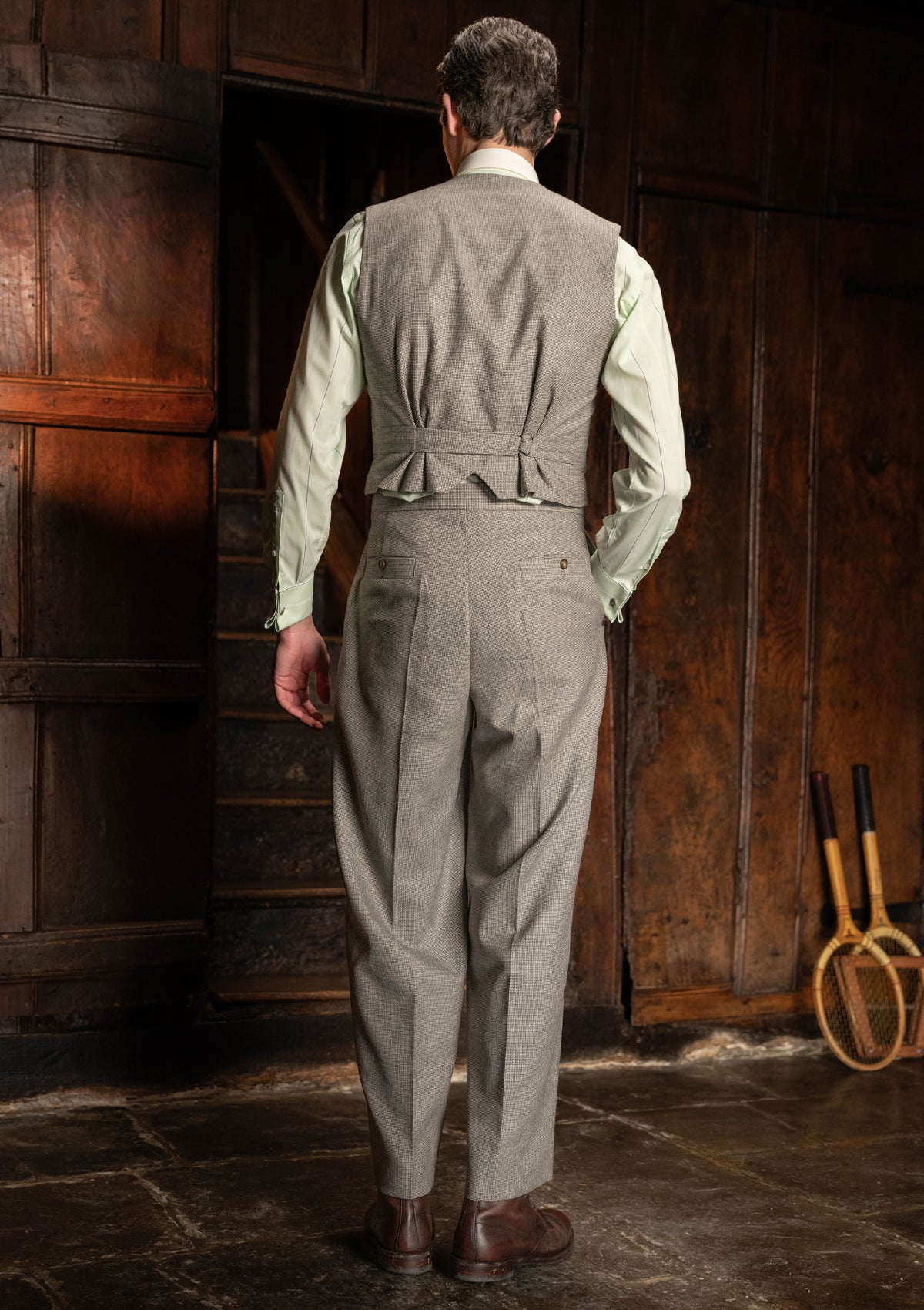 Rivera Cropped Waistcoat - Dove Stone Grey