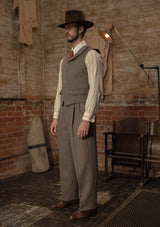 Rivera Waistcoat - Oatstone Herringbone