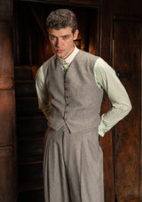 Rivera Cropped Waistcoat - Dove Stone Grey