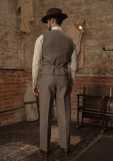 Rivera Waistcoat - Oatstone Herringbone
