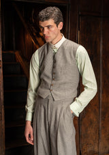 Rivera Cropped Waistcoat - Dove Stone Grey