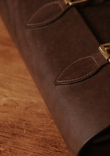 The Regent Saddle Leather Satchel - Dark Brown