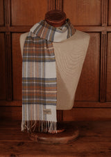 Merino Wool Scarf - Muted Blue Stewart