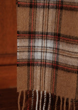 Merino Wool Scarf - Camel Stewart