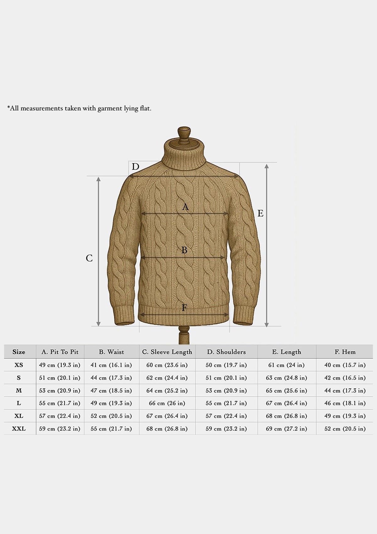 Anderson Cable Knit Super-soft Lambswool Sweater - Flannel Grey