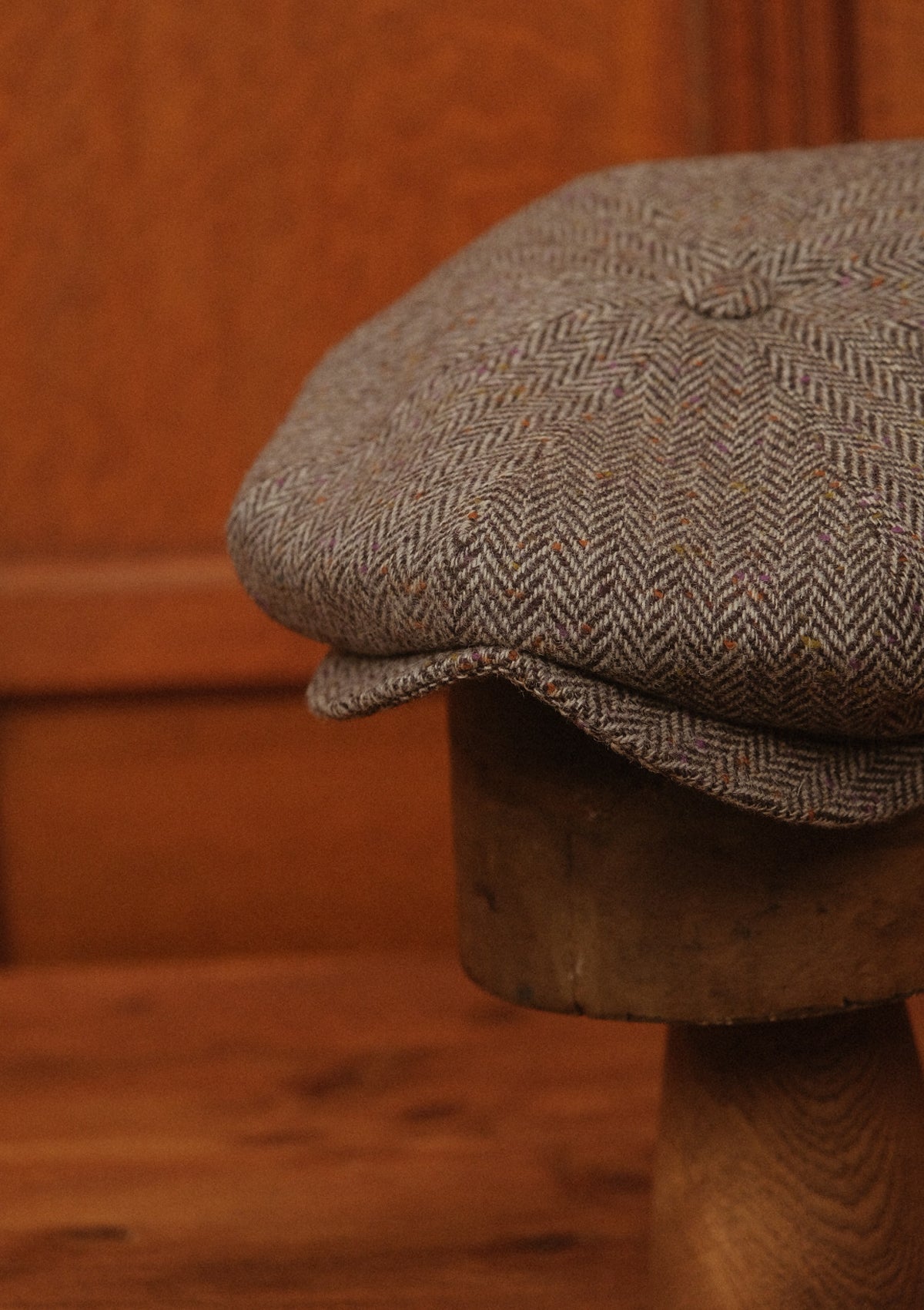 Stanton Baker Boy - (Wide-Width) Ash Fleck Herringbone Tweed