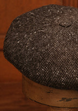 Stanton Baker Boy - (Wide-Width) Black Grain Donegal Tweed