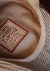 Gower Baker Boy - (Mid-Width) Denim Stripe Linen