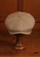 Fulton Baker Boy - (Mid-Width) Sand Herringbone Pure Silk