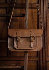 The Regent Saddle Leather Satchel - Tan