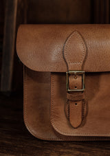 The Regent Saddle Leather Satchel - Tan