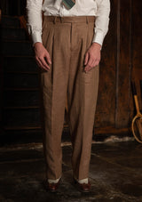 Brockman Clark Trouser - Toasted Grain Herringbone
