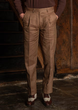 Coleman Classic Trouser - Toasted Grain Herringbone