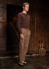 Coleman Classic Trouser - Toasted Grain Herringbone