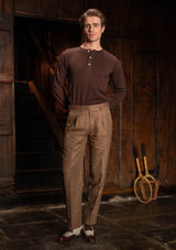 Coleman Classic Trouser - Toasted Grain Herringbone