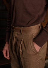 Coleman Classic Trouser - Toasted Grain Herringbone