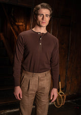 Coleman Classic Trouser - Toasted Grain Herringbone