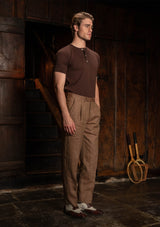 Coleman Classic Trouser - Toasted Grain Herringbone