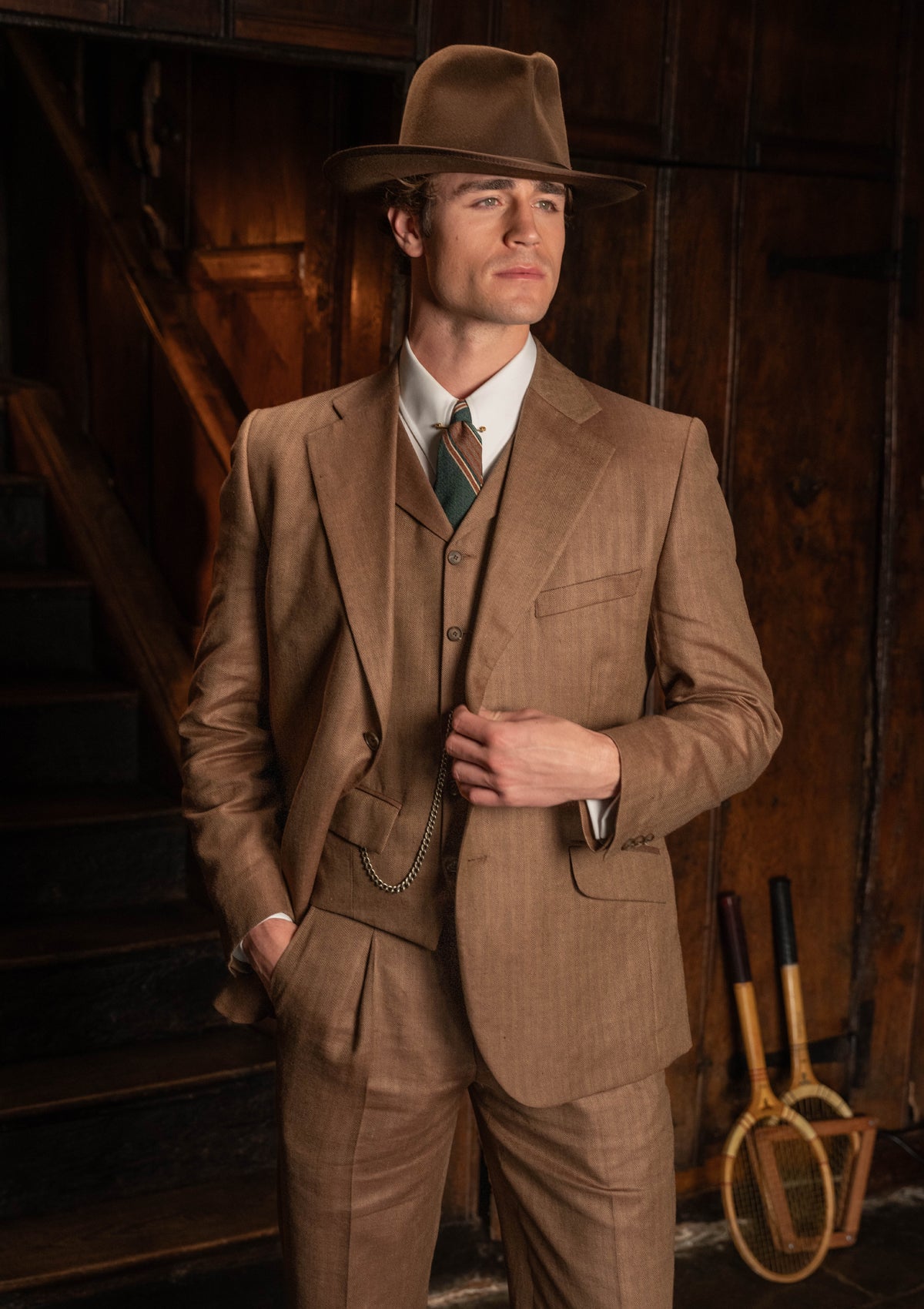 Coleman Jacket - Toasted Grain Herringbone