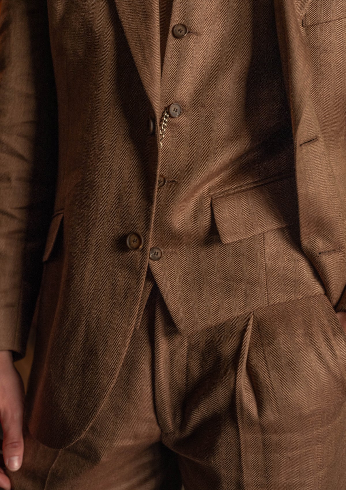 Coleman Jacket - Toasted Grain Herringbone