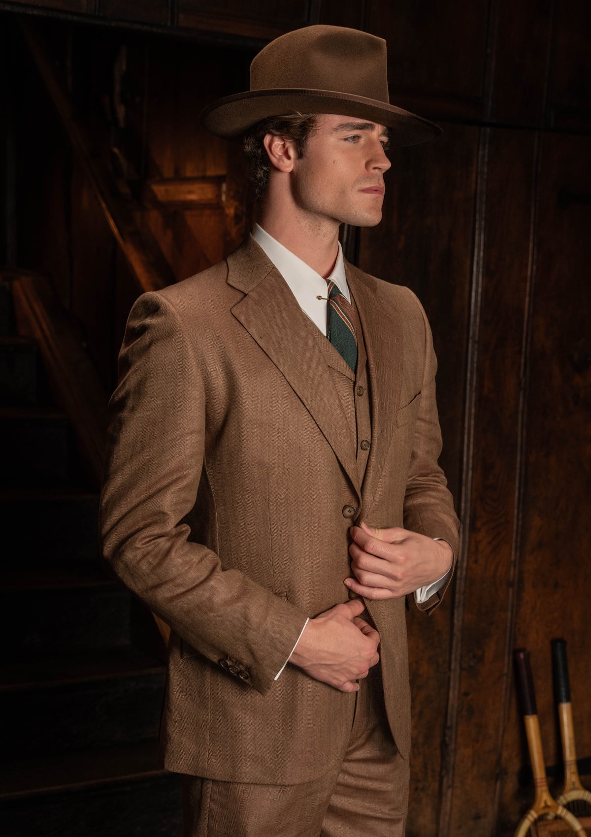 Coleman Jacket - Toasted Grain Herringbone