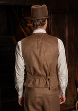 Coleman Waistcoat - Toasted Grain Herringbone