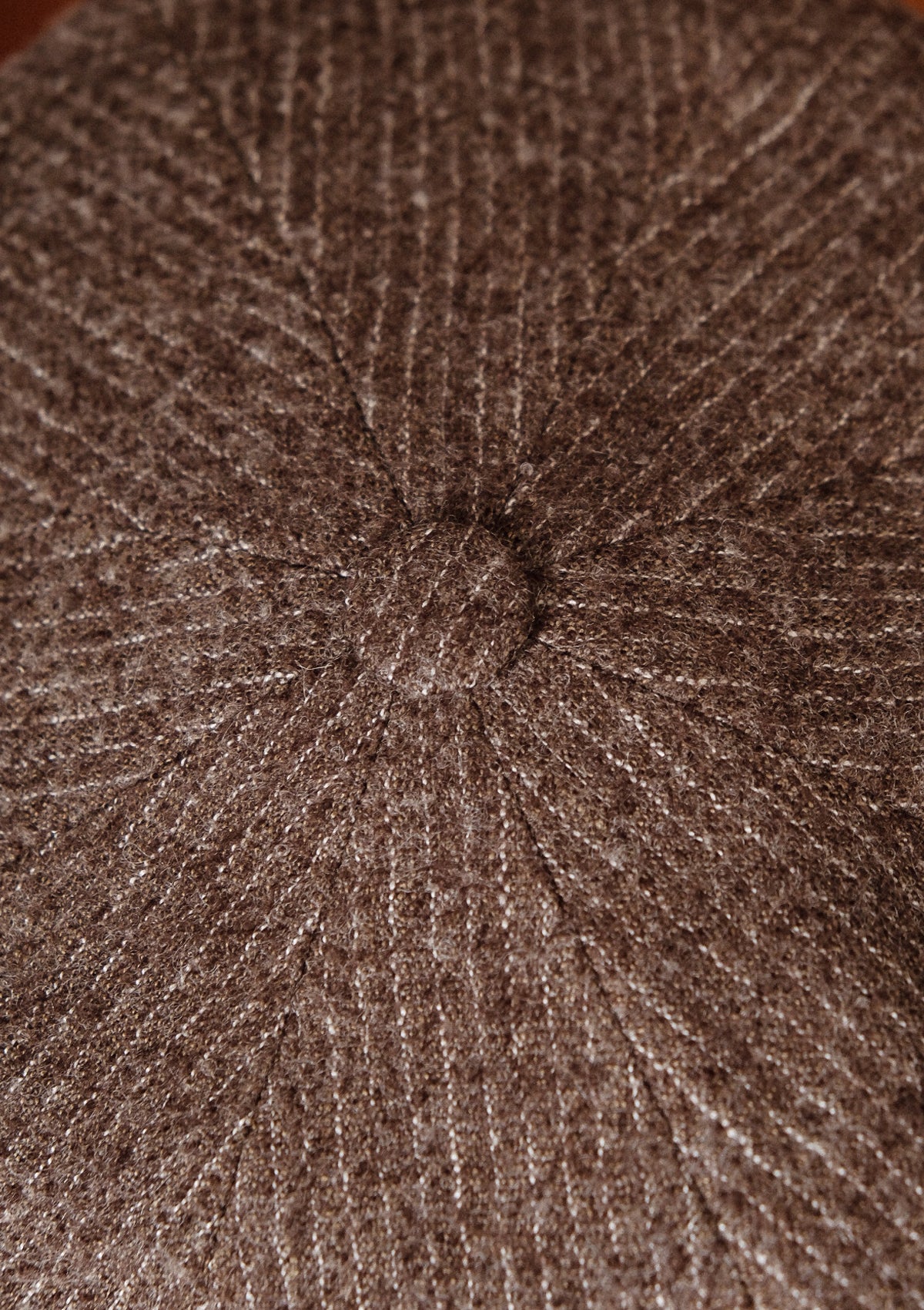 Stanton Baker Boy - (Wide-Width) Taupe Pin Stripe Tweed