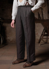 Brockman Clark Trouser - Tobacco Herringbone