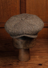 Stanton Baker Boy - (Wide-Width) Tobacco Herringbone Donegal Tweed