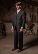 Brockman Jacket - Tobacco Herringbone